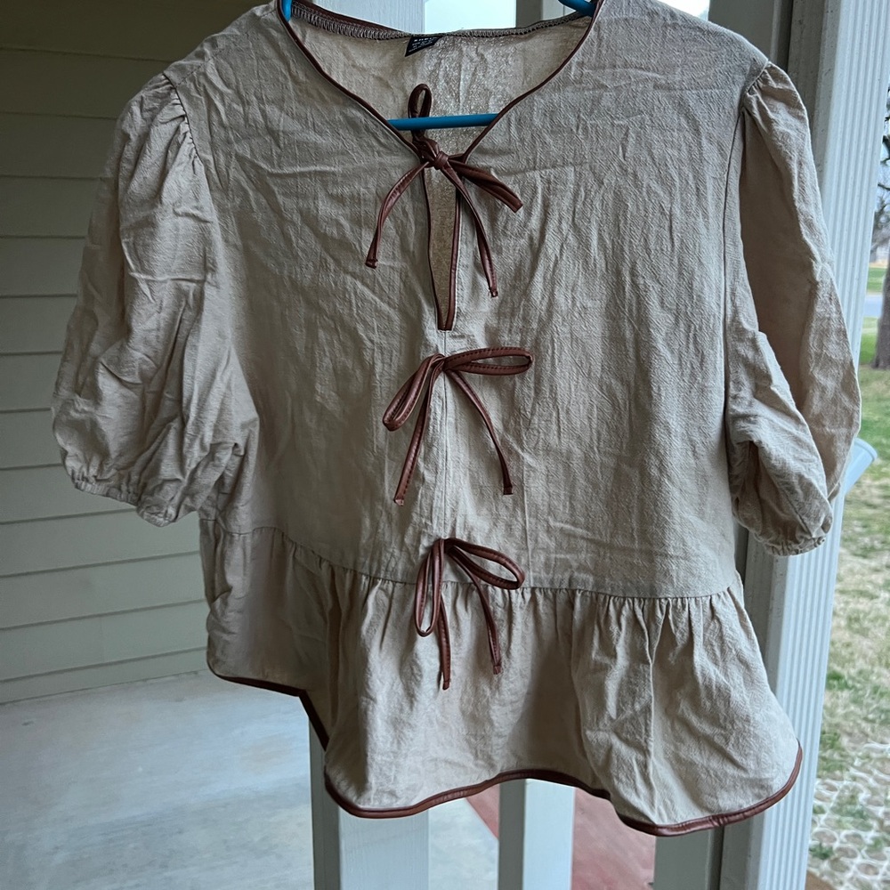 SHEIN Bow Top